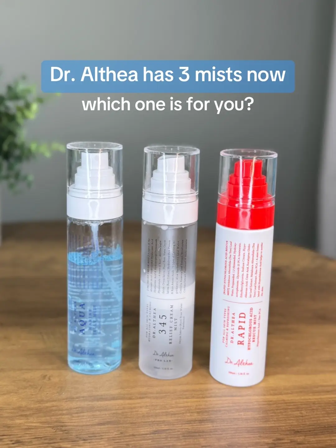 Dr. Althea’s 345 mist and aqua mist are 2 of my all time favorite mists. The spr