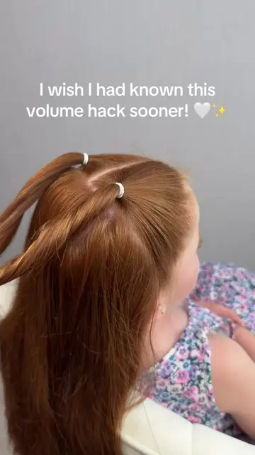I wish I had known this volume hack sooner! 🤍✨ Your ponytail look fuller, highe