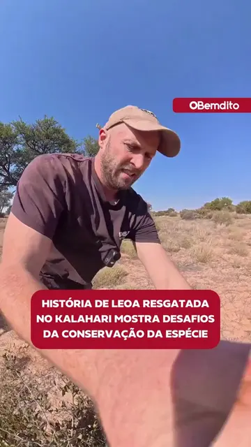 Há 12 anos, o alemão Valentin Gruener dedica a vida aos cuidados da leoa Sirga n