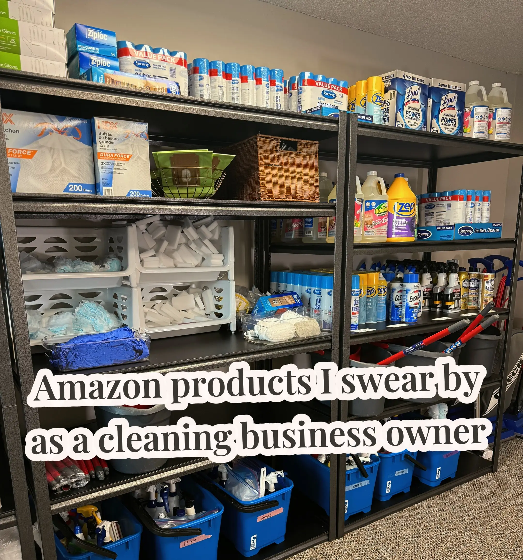 These are my fav Amazon products that help me in my business every day! 💙🫧 Fin
