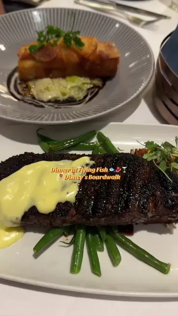 The perfect Orlando date night starts with dinner at Flying Fish on Disney's Boa
