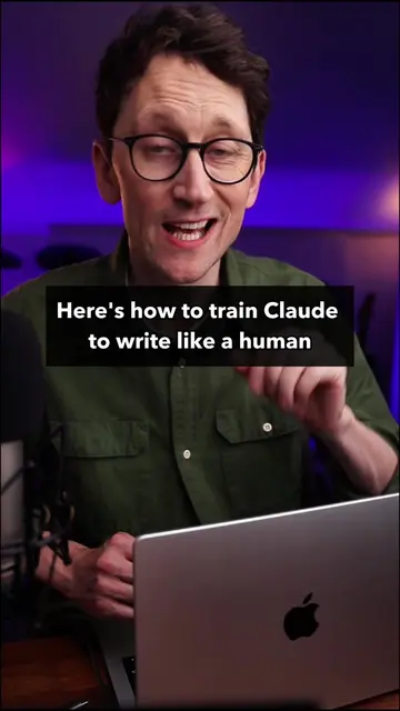 How to train Claude to write like a human and not like an AI. This skill is so e
