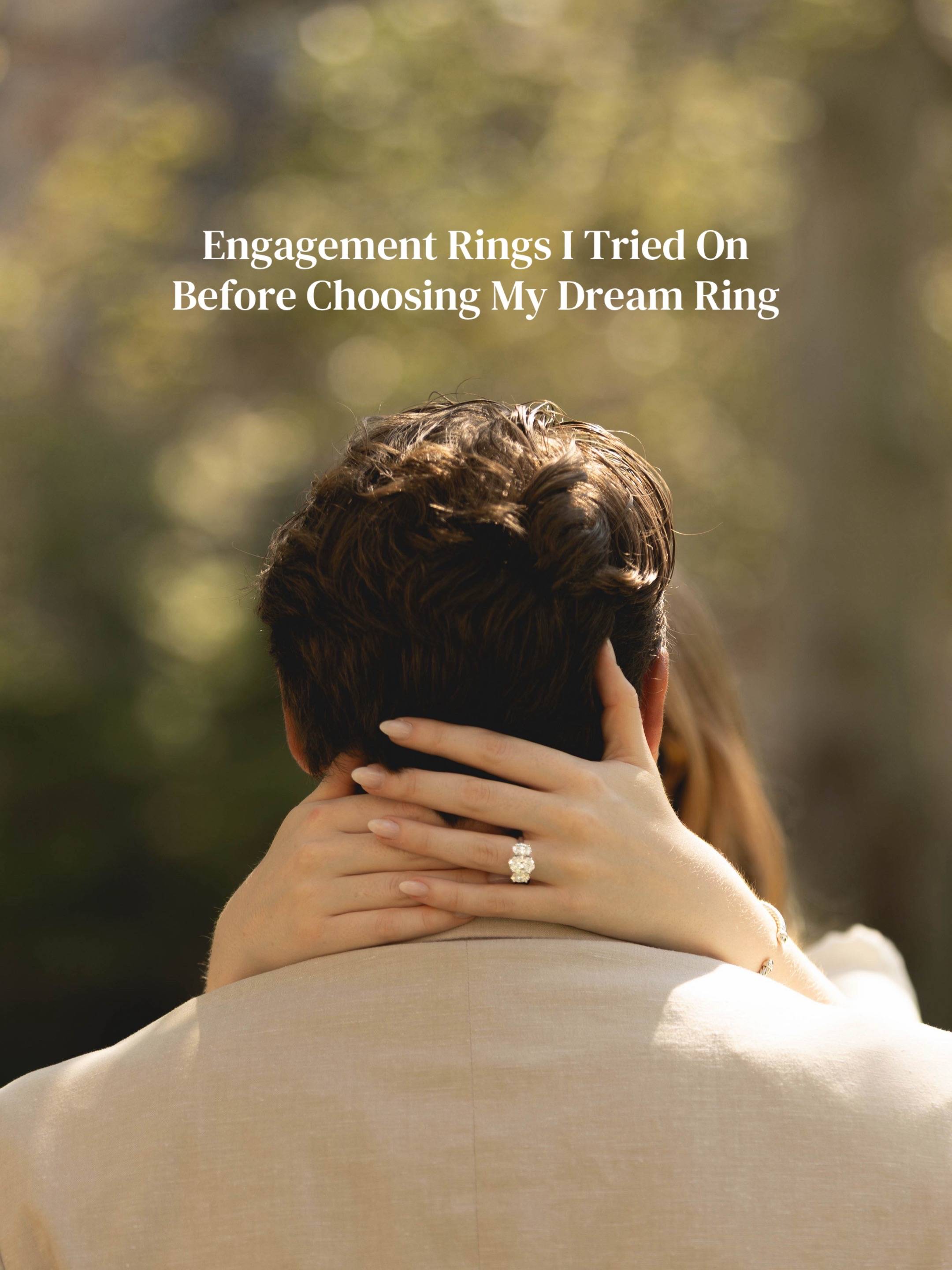 The engagement ring search journey 💍✨ Trying on different engagement ring style
