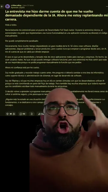 Uds que harían, programar de nuevo línea por línea? #VibeCoding #InteligenciaArt