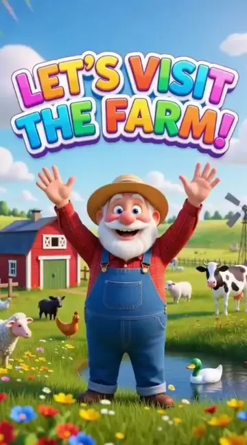 Old MacDonald had a farm, E-I-E-I-O! 👋 #cocomelon #nurseryrhymes #kidssongs #to