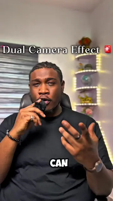 How to record with your front and back camera at the same time #tiktok #dualcame