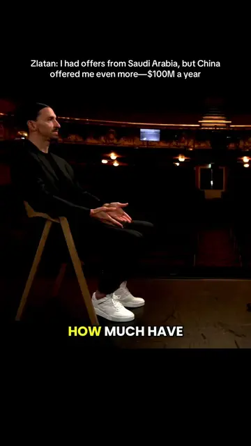 Zlatan on Piers Morgan in 2023 talks about money and turning down $100M offers  