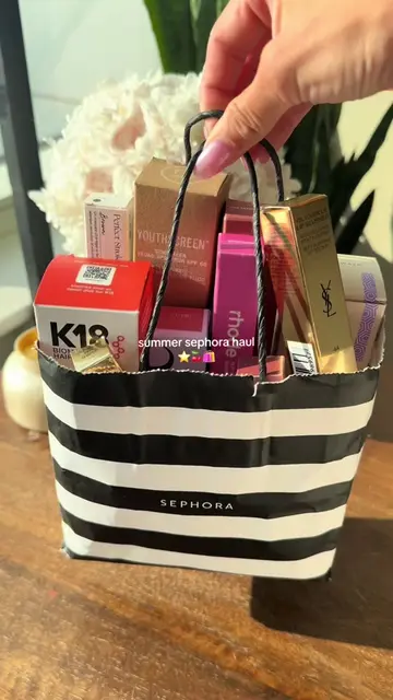 summer sephora haul unboxing 🍒🛍️⭐️ asmr edition! unbox all my new summer makeu