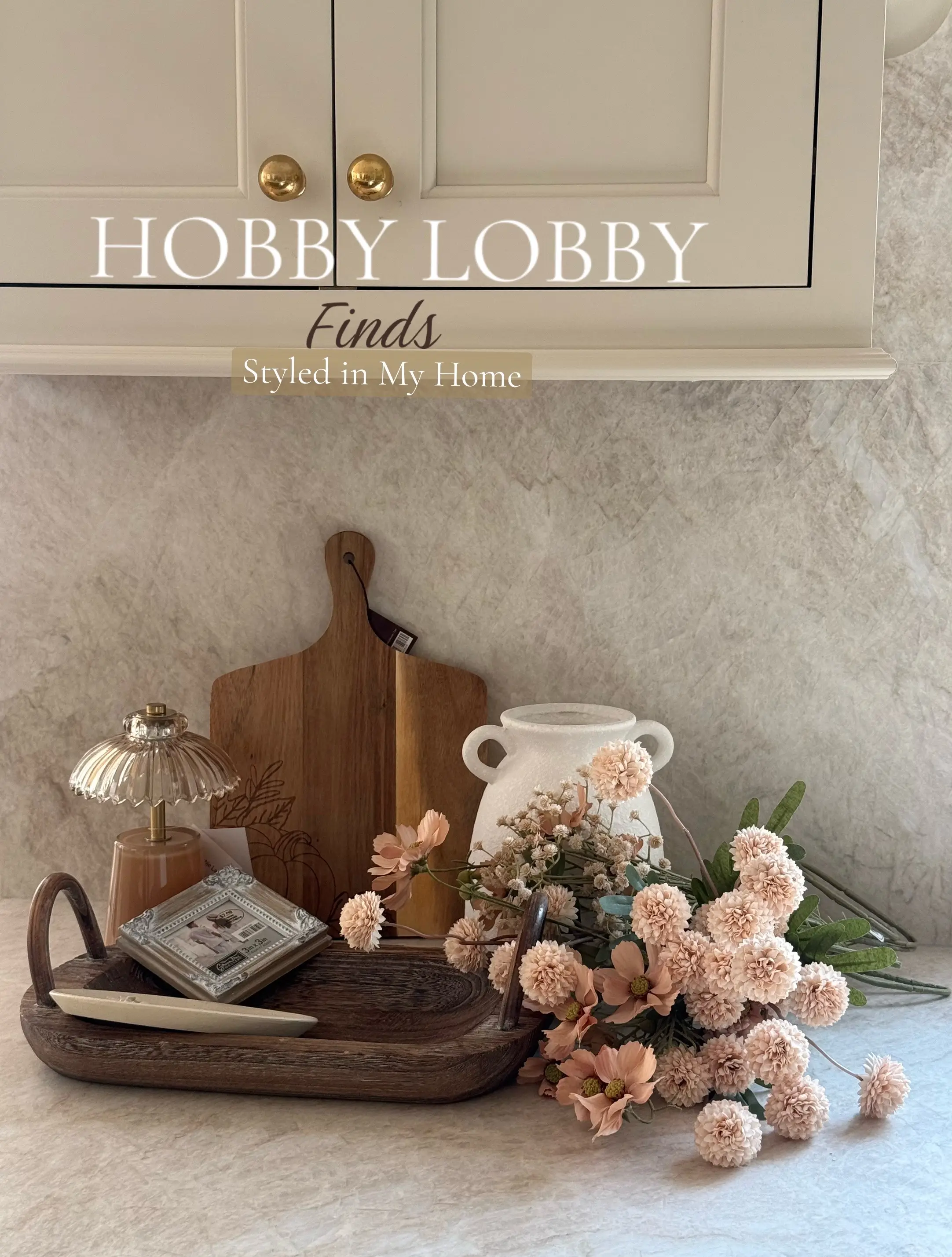 Hobby Lobby has some beautiful decor, but the styling is what brings it to life.