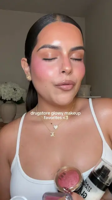glowmaxxing for my drugstore baddies  #glowymakeup #drugstoremakeup #glowmaxxing