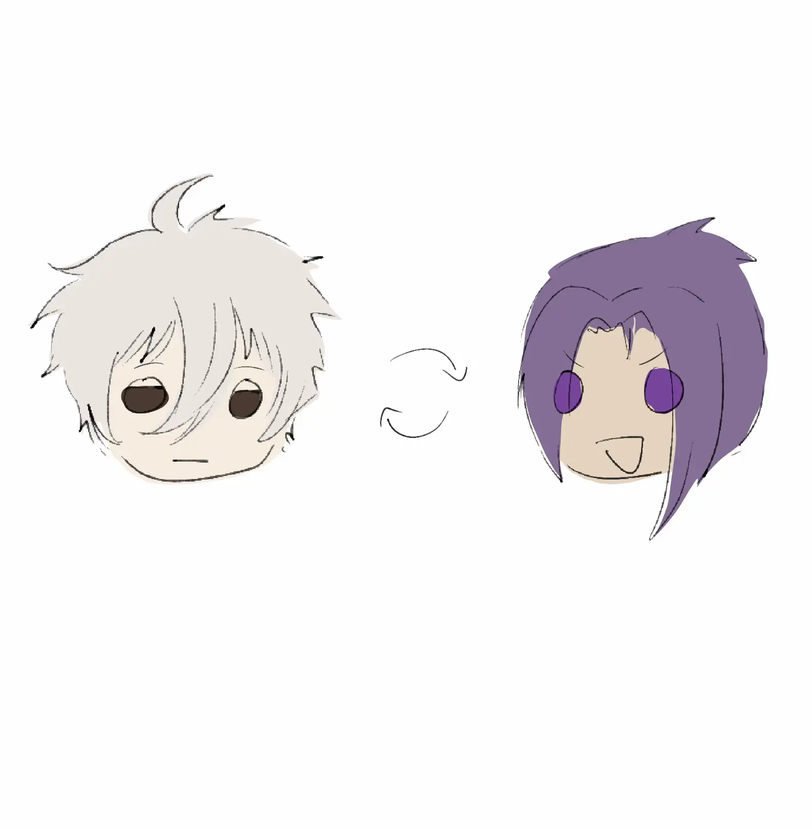 I love doing these sm. Thought it would be interesting to do these two since I l