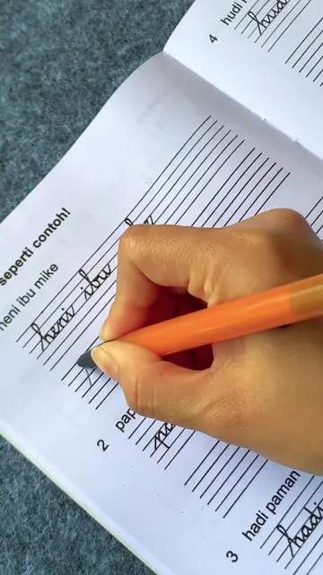 Buku Anak Cara Menulis dan Latihan Huruf Tegak Bersambung #tegakbersambung #buku