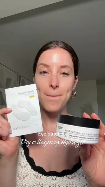If you have dark circles or crows feet keep watching #collageneyepatches #hydrog