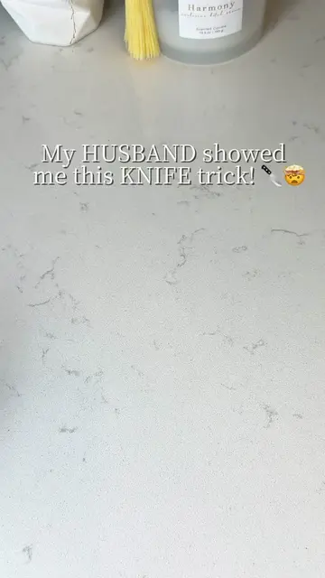 I can’t believe I didn’t know this KNIFE trick sooner! 🔪✨ #knifehack #kitchenha