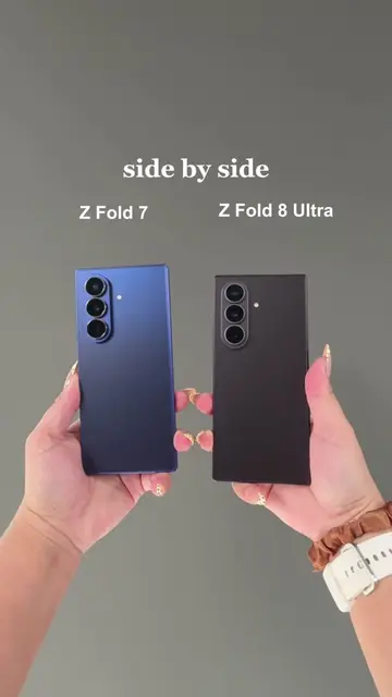 Samsung Galaxy Z Fold 7 v Z Fold 8 Ultra - Which one looks better? #samsung #fol