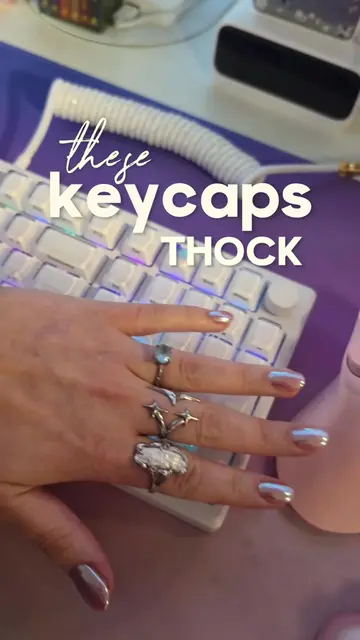 Crystal jelly thock. These keycaps are a keyboard ✨️enhancement✨️ ... 10/10 Thes