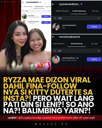 RYZZA MAE DIZON, BINA-BASH NA! 🚨 Naka-Follow Kina Kitty at Leni?! Netizens: "So