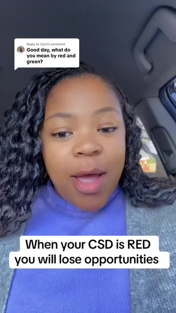 Replying to @Zach When your CSD is RED you will lose opportunities  #business #b