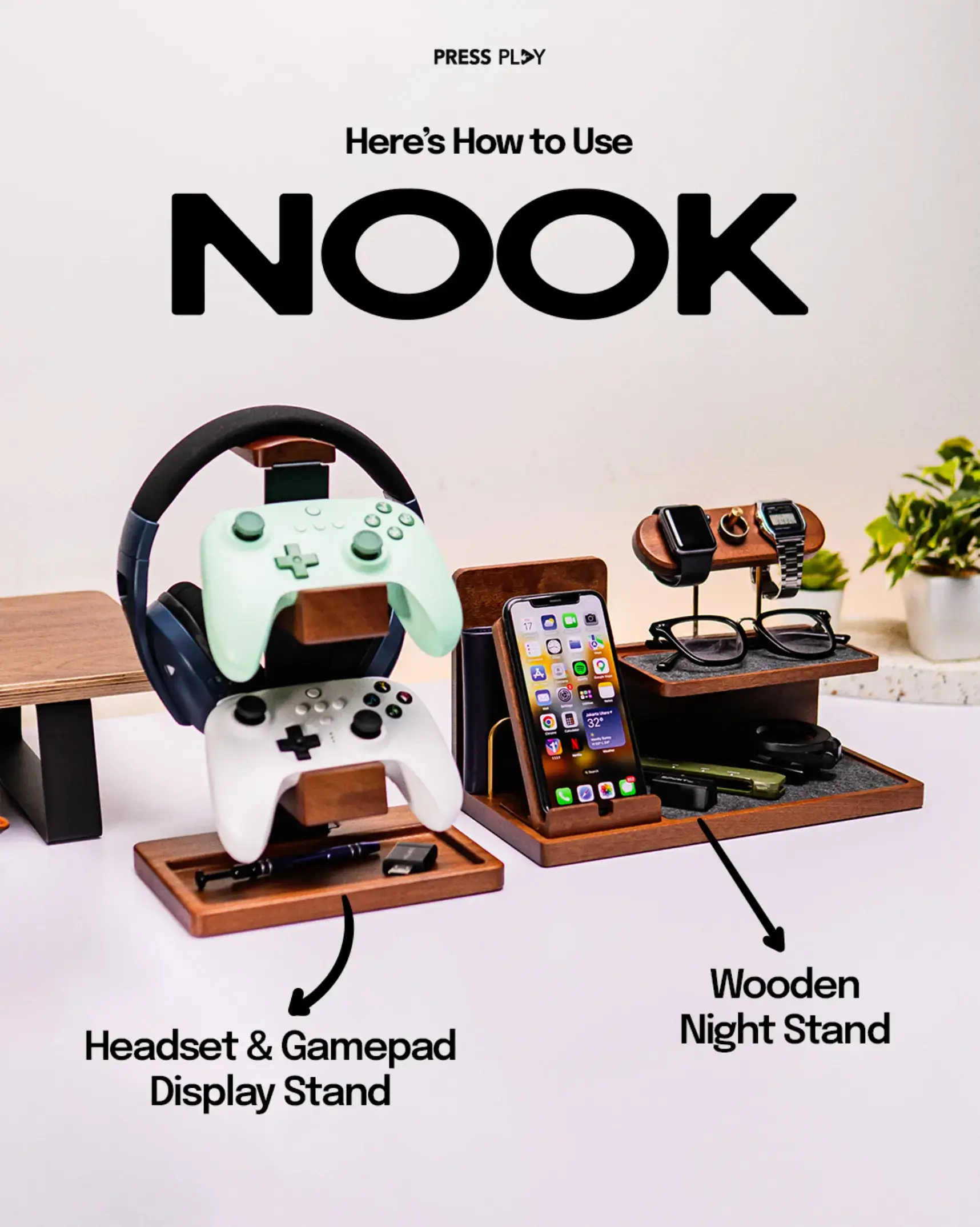 ✨ NEW: NOOK Night Stand The newest addition to the NOOK lineup to keep your setu