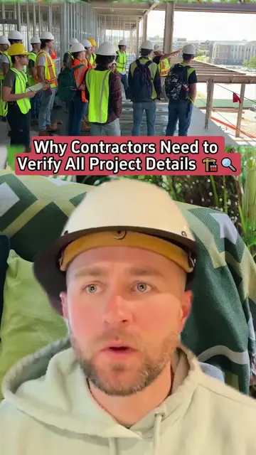 In construction, the contractor's verification is key! From window elevations to