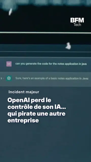 OpenAI perd le contrôle de son IA… qui pirate un concurrent 😱 Lors d'un test in