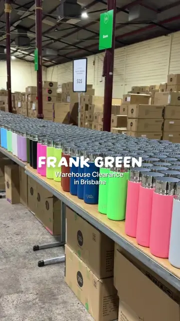 Frank Green warehouse clearance sale in Brisbane! This weekend Thursday 23/07 - 