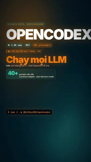 Codex mà chạy được Claude, Gemini, cả Grok 🔥 opencodex — universal provider pro