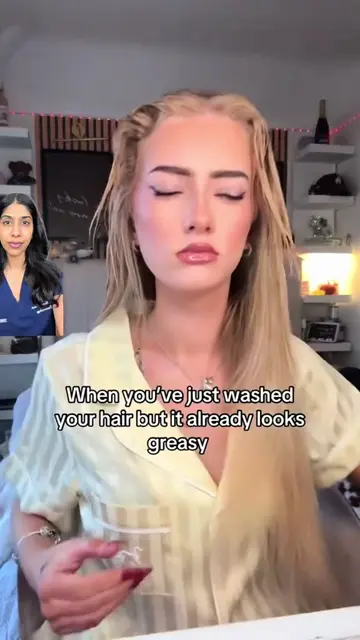 need to wash your hair constantly to prevent it from looking greasy? try this  s