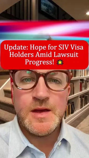 Update: Hope for SIV Visa Holders Amid Lawsuit Progress! 🌟 #SIVVisa #VisaProces