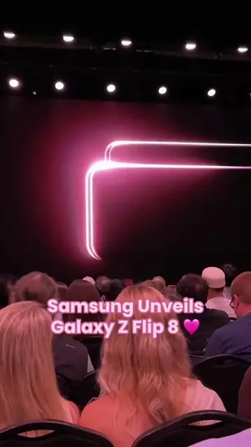 The Galaxy Z Flip 8 is here in a pretty pink 🩷🤩 #galaxyzflip8 #foldable #galax