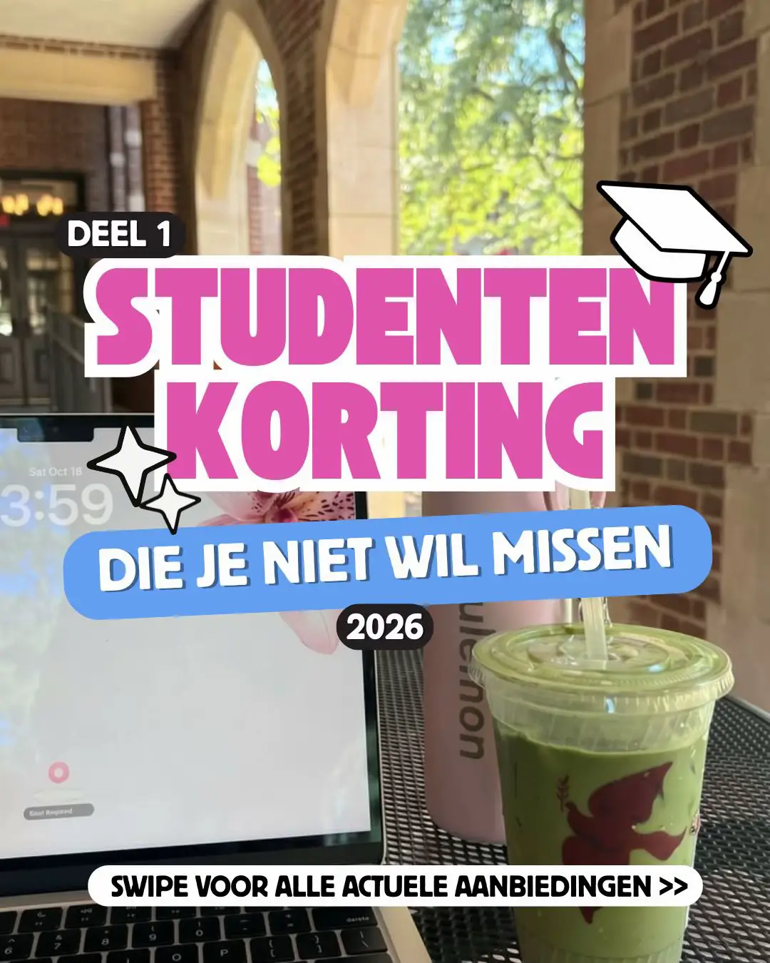 STUDENTEN OPGELET!👀 Wist je dat je tijdens je studie heel veel korting pakt?💕 