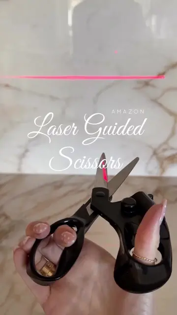 Comment: CUT to shop this Amazon find. ✂️  These laser-guided scissors project a