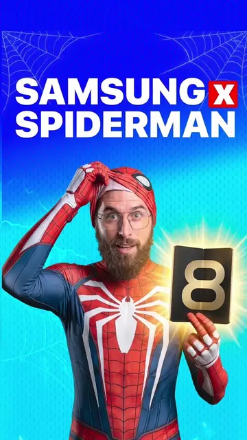 SAMSUNG x SPIDERMAN (Apple ne peut pas rivaliser) 😱 #Samsung #Spiderman #Galaxy