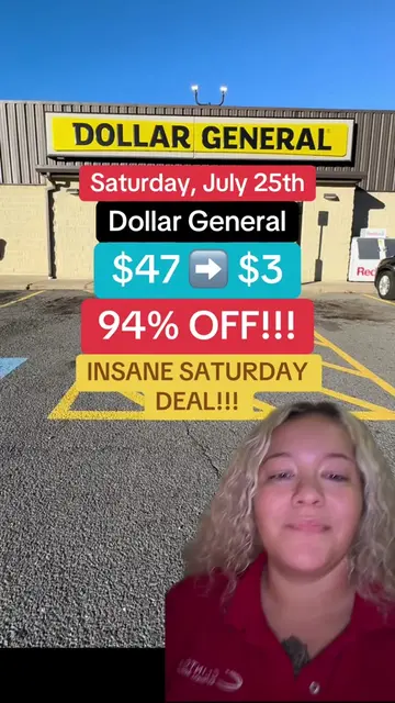 Dollar General Saturday Deal July 25th! 07/25/26 CRAZY GOOD DEAL!!!! 94% OFF!!!�
