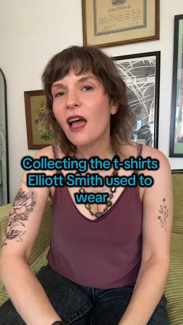 Collecting the tee shirts Elliott Smith used to wear. #elliottsmith #elliottsmit