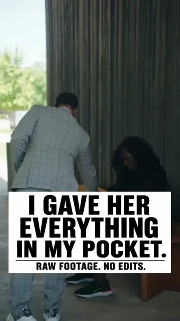 Yesterday, my spirit told me to help someone. I didn't know the camera was rolli