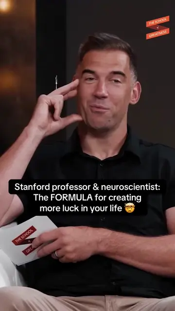 The FORMULA for becoming luckier 🤯 Stanford professor, neuroscientist & bestsel