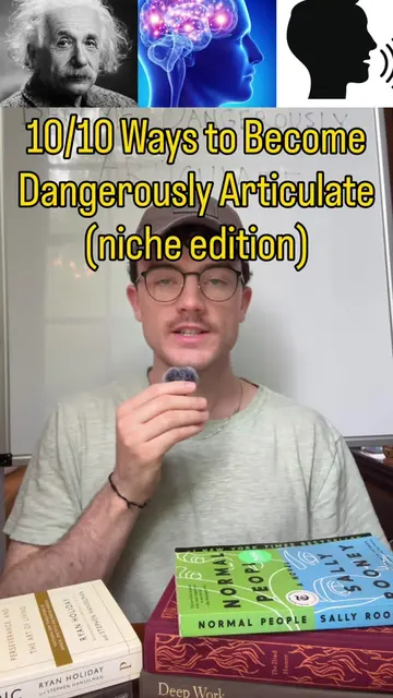 Wait for number 9. 10/10 ways to become dangerously articulate (niche edition) #