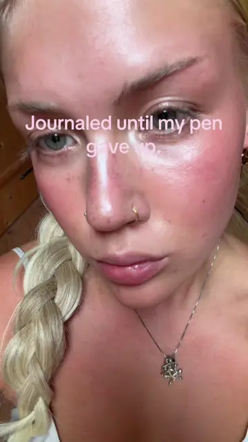 You know the journaling session healed something when your pen runs out of ink. 