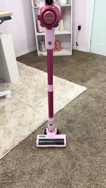 Putting my new ✨PINK✨  Homeika Vacuum to the test. I was SOOOO suprised by how m