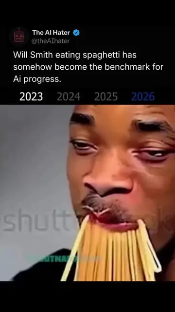 A few years ago, AI couldn’t even make a simple video of someone eating spaghett