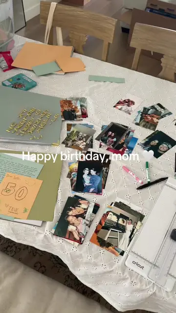 Happy 50th to my beautiful mama 🥹🤍 I’m not much of a scrabooker but we had to 