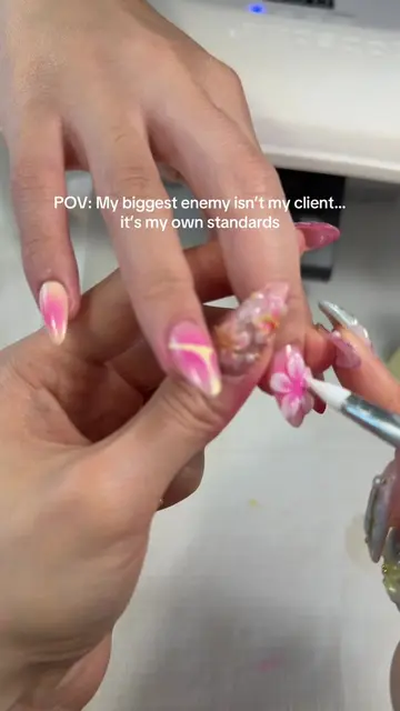 And sometimes it’s okay to start over. I know some nail techs feel embarrassed w