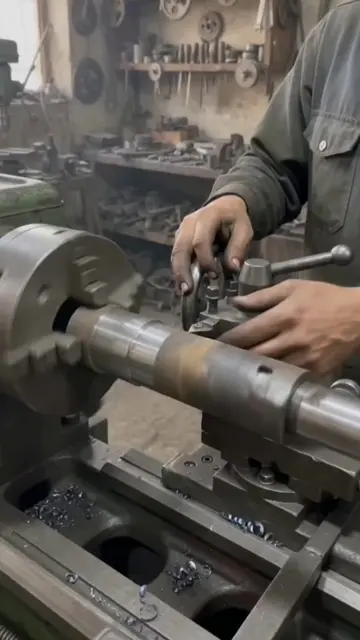 Bearing Seat Precision Cutting  #Bearing #LatheMachine #Workshop #MetalWorking #