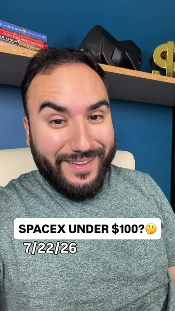 SpaceX Going UNDER $100!?📉 #spacex #elonmusk #stocks #stockmarket #marketcrash