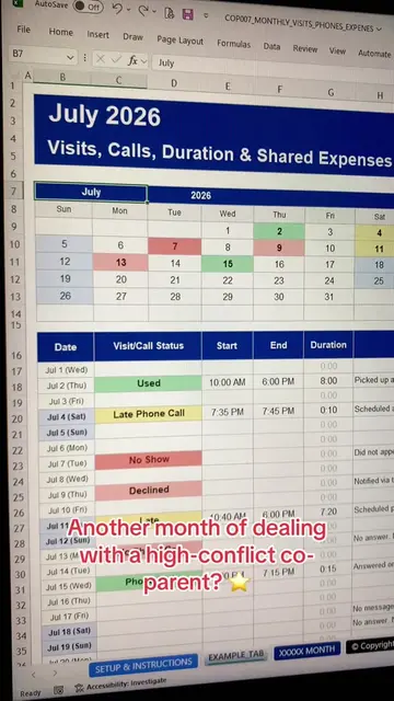 Another month, made simple. Track parenting time, custody exchanges, shared expe