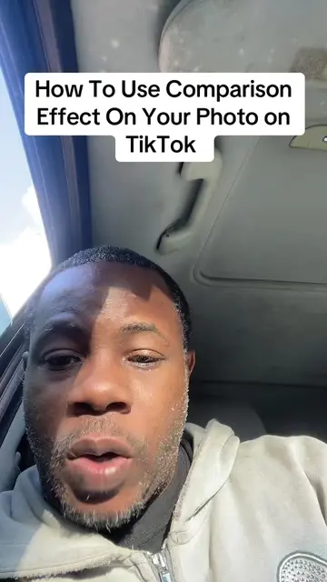 How To Use Comparison Effect On Your Photo on TikTok #neweffect #tiktokupdate #t