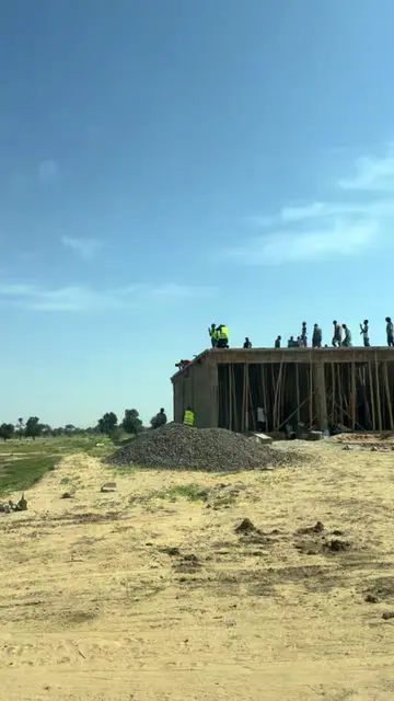 Construction of our farm store is currently in progress, laying the foundation f