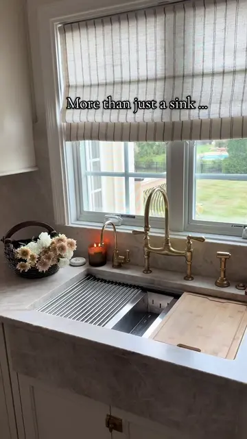 A workstation sink helps maximize your workspace by bringing prep, rinsing, and 