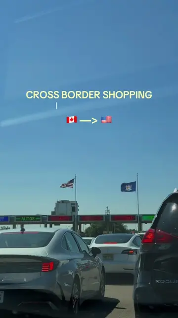 cross border shopping with me from 🇨🇦 —>🇺🇸                                  
